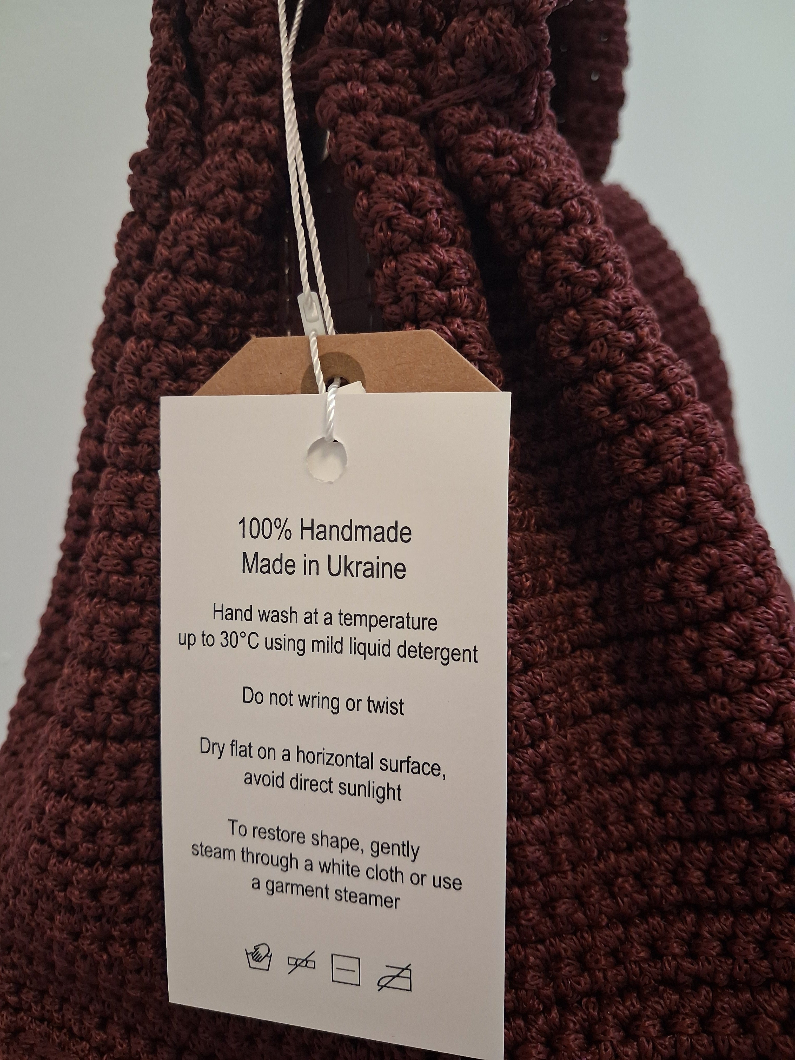 Väska Manu Fila Vinröd Handmade