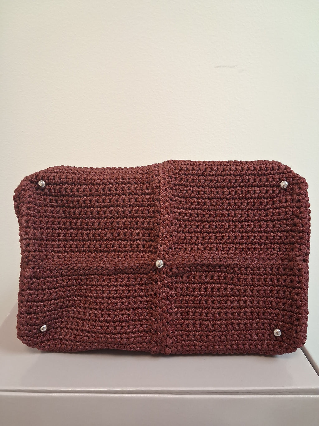 Väska Manu Fila Vinröd Handmade