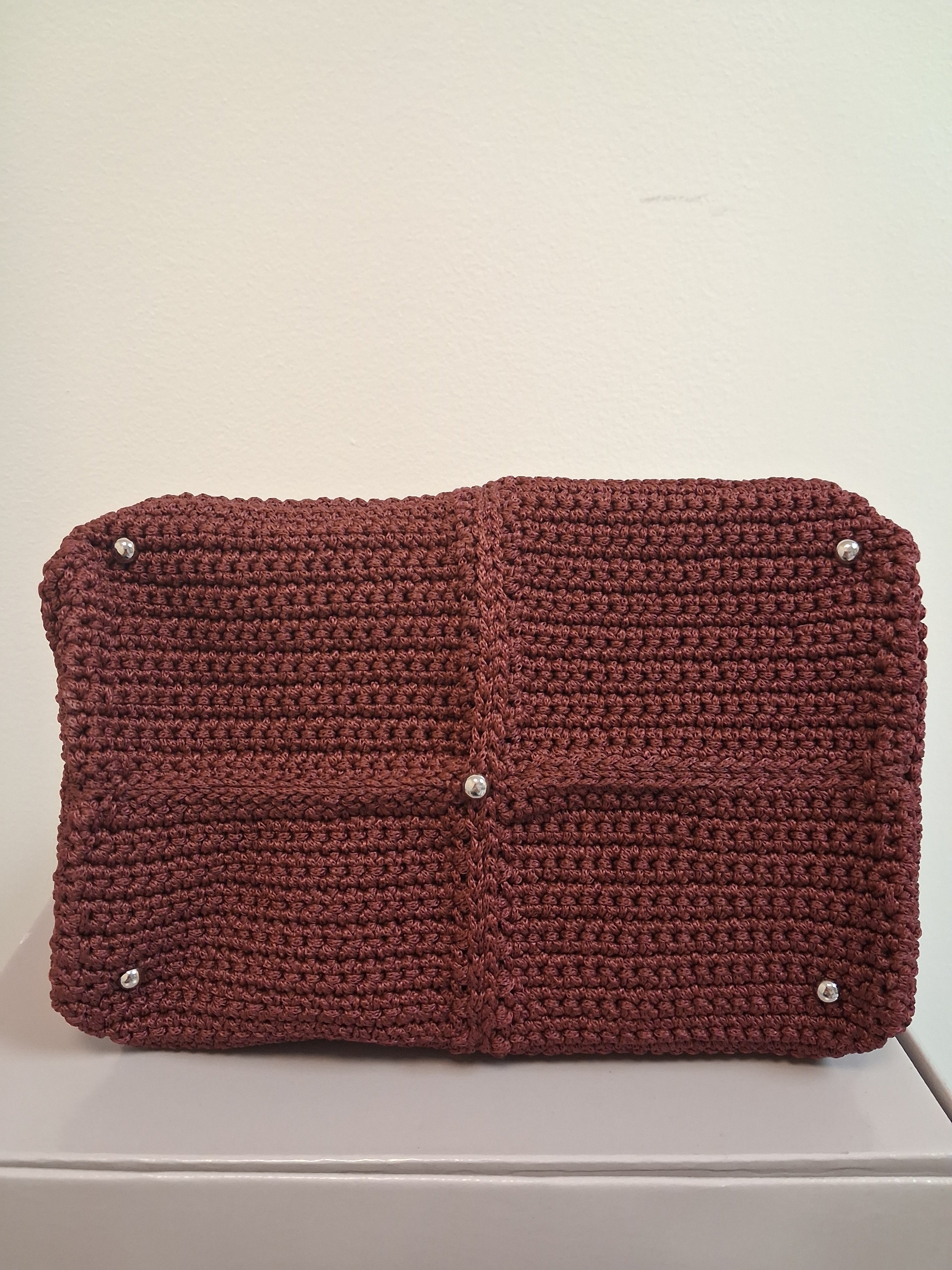Väska Manu Fila Vinröd Handmade