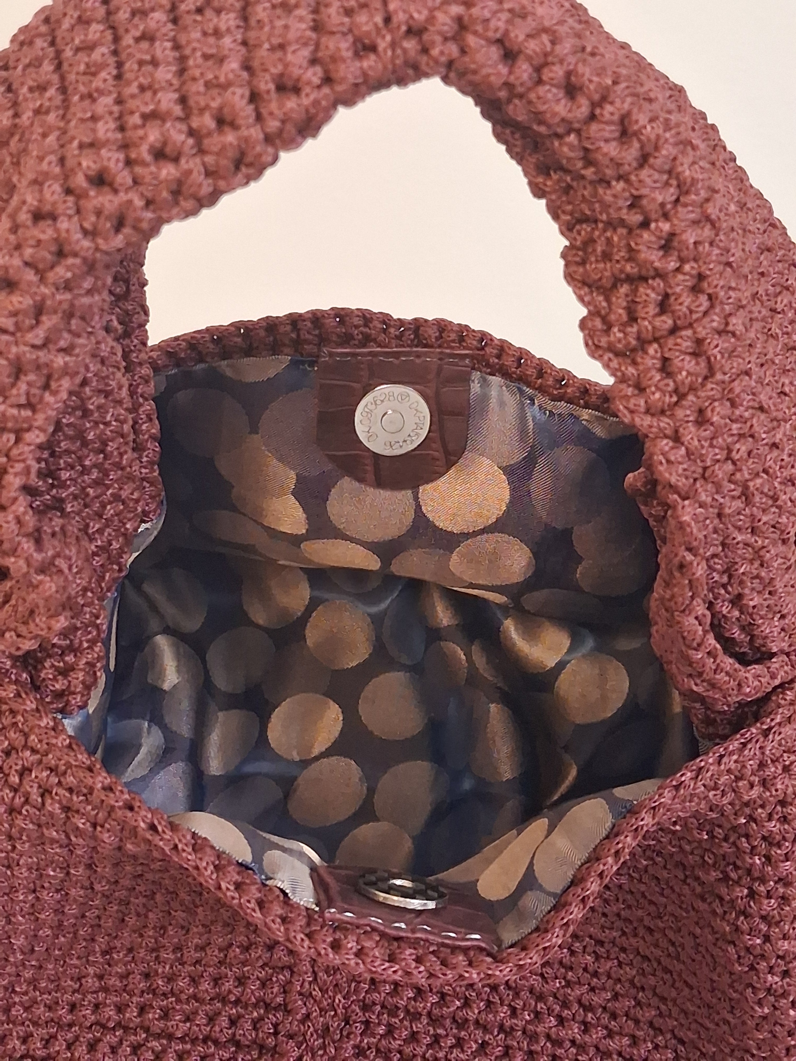 Väska Manu Fila Vinröd Handmade