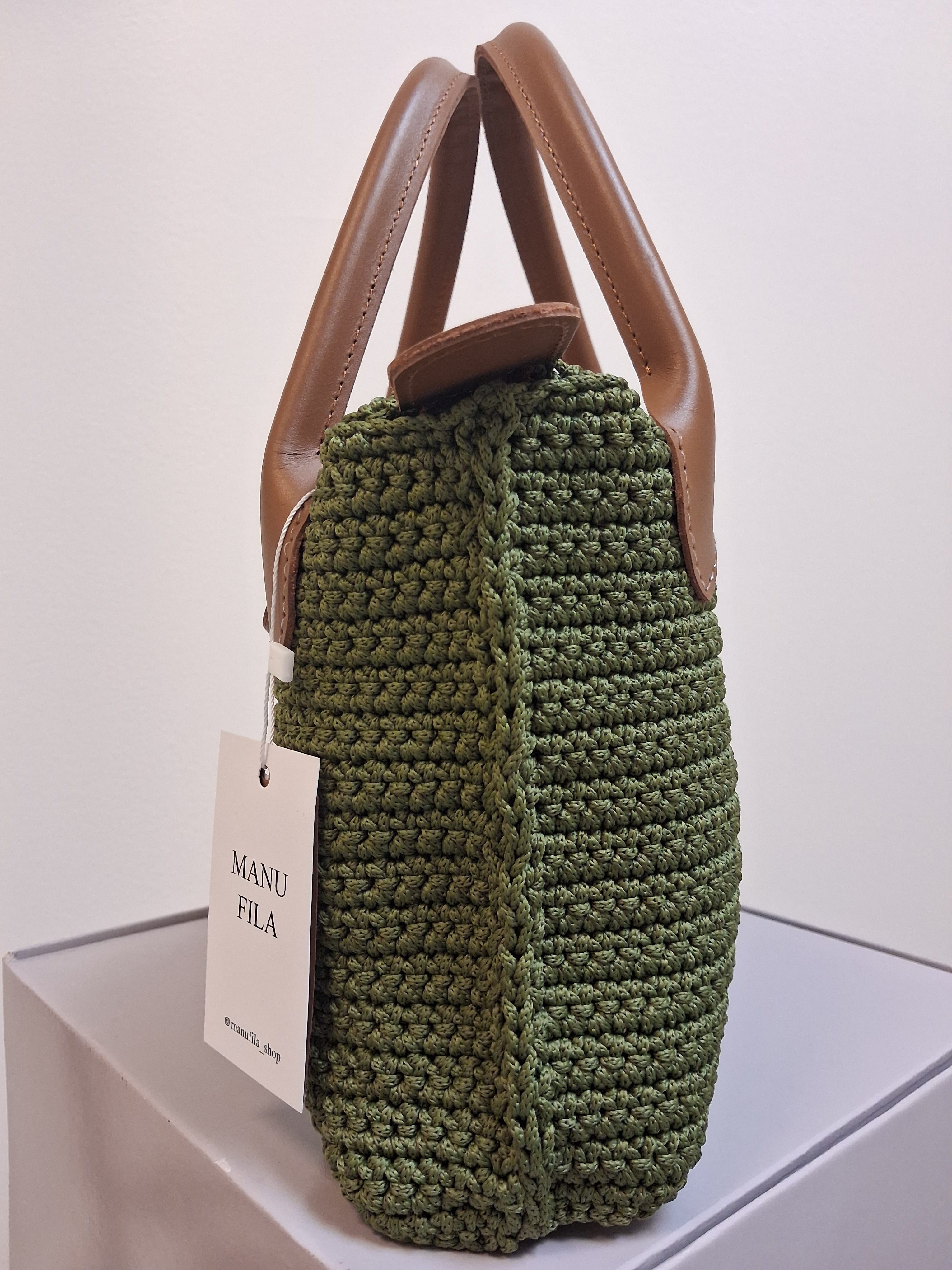 Väska Manu Fila Grön Handmade