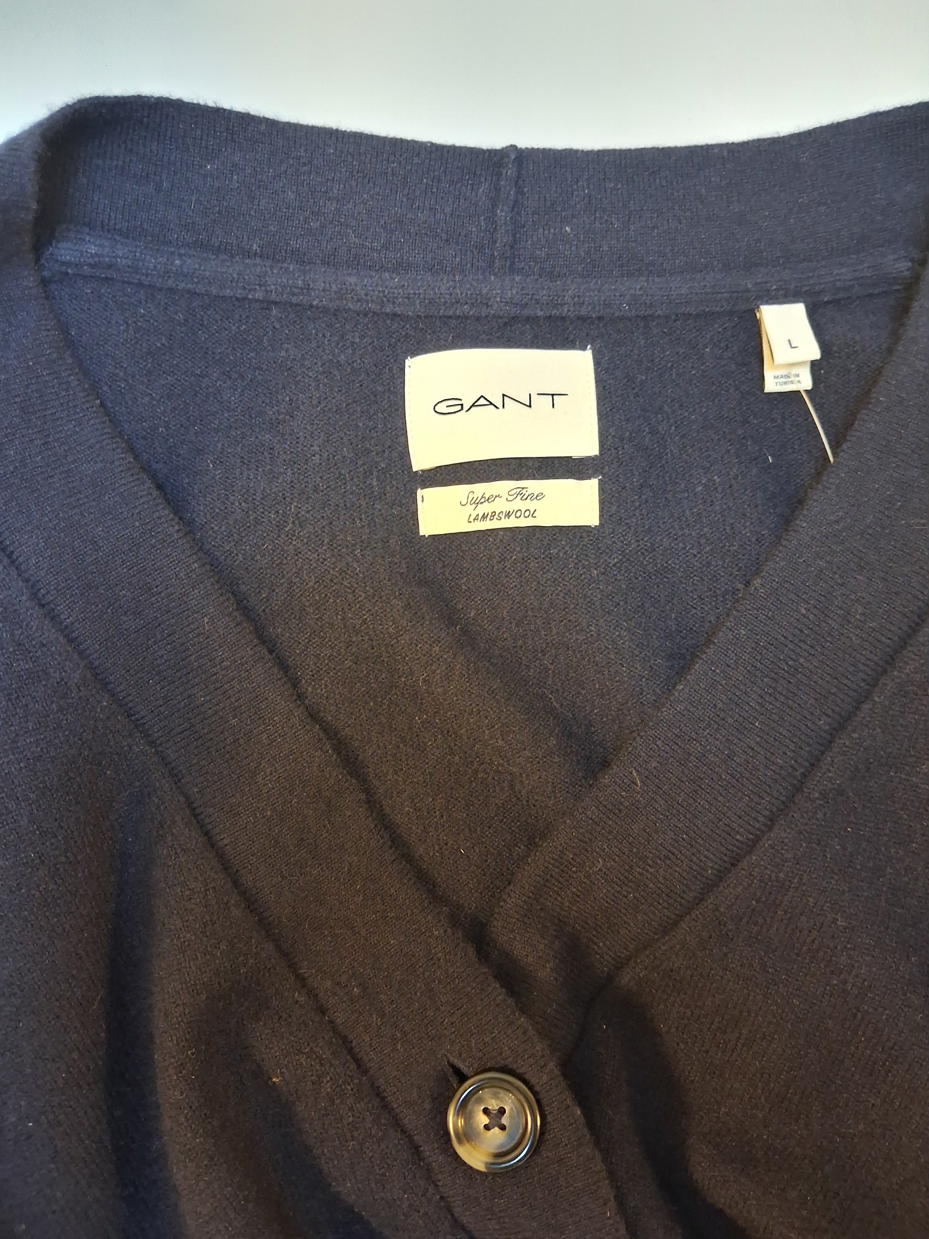 Gant Varm Ulltröja i Mörkblå