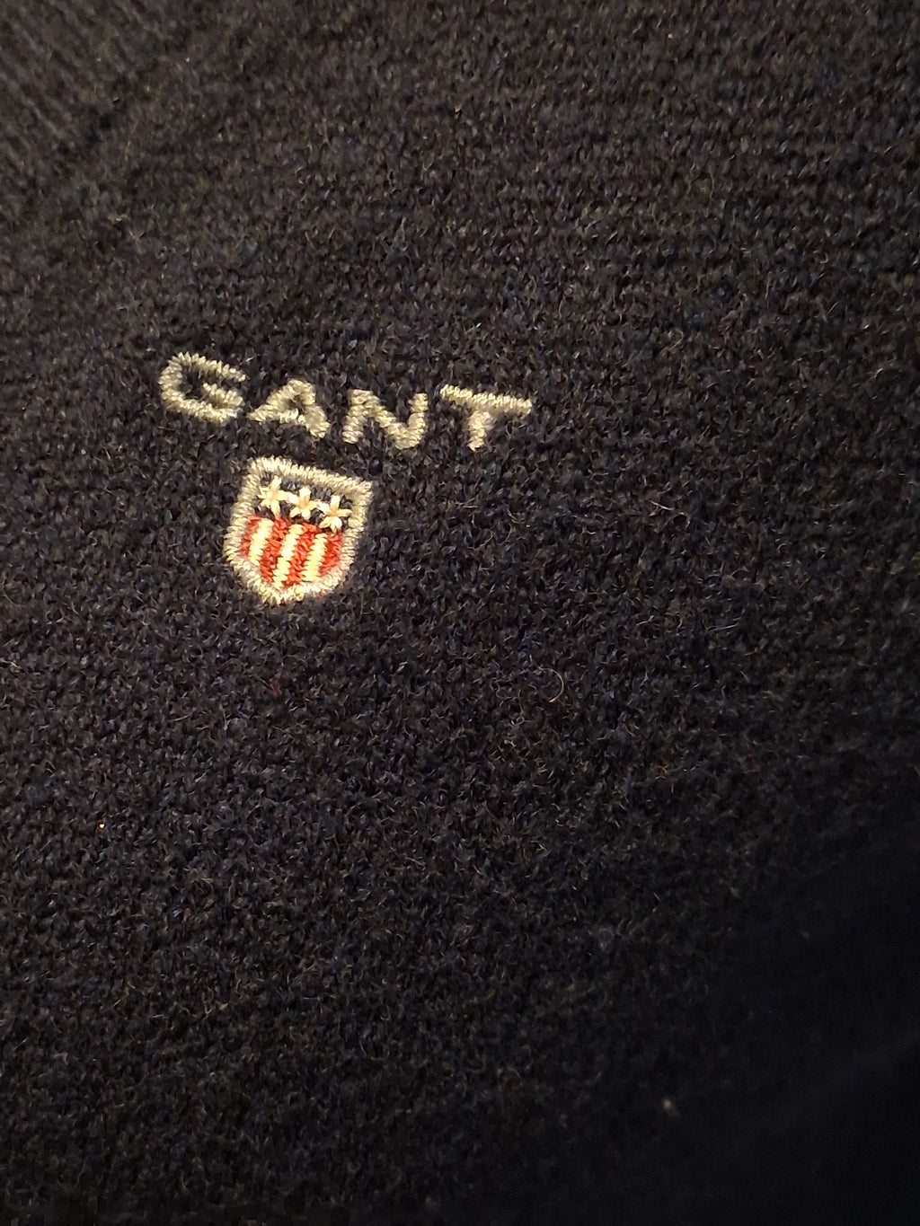 Ull Tröja Gant Marinblå