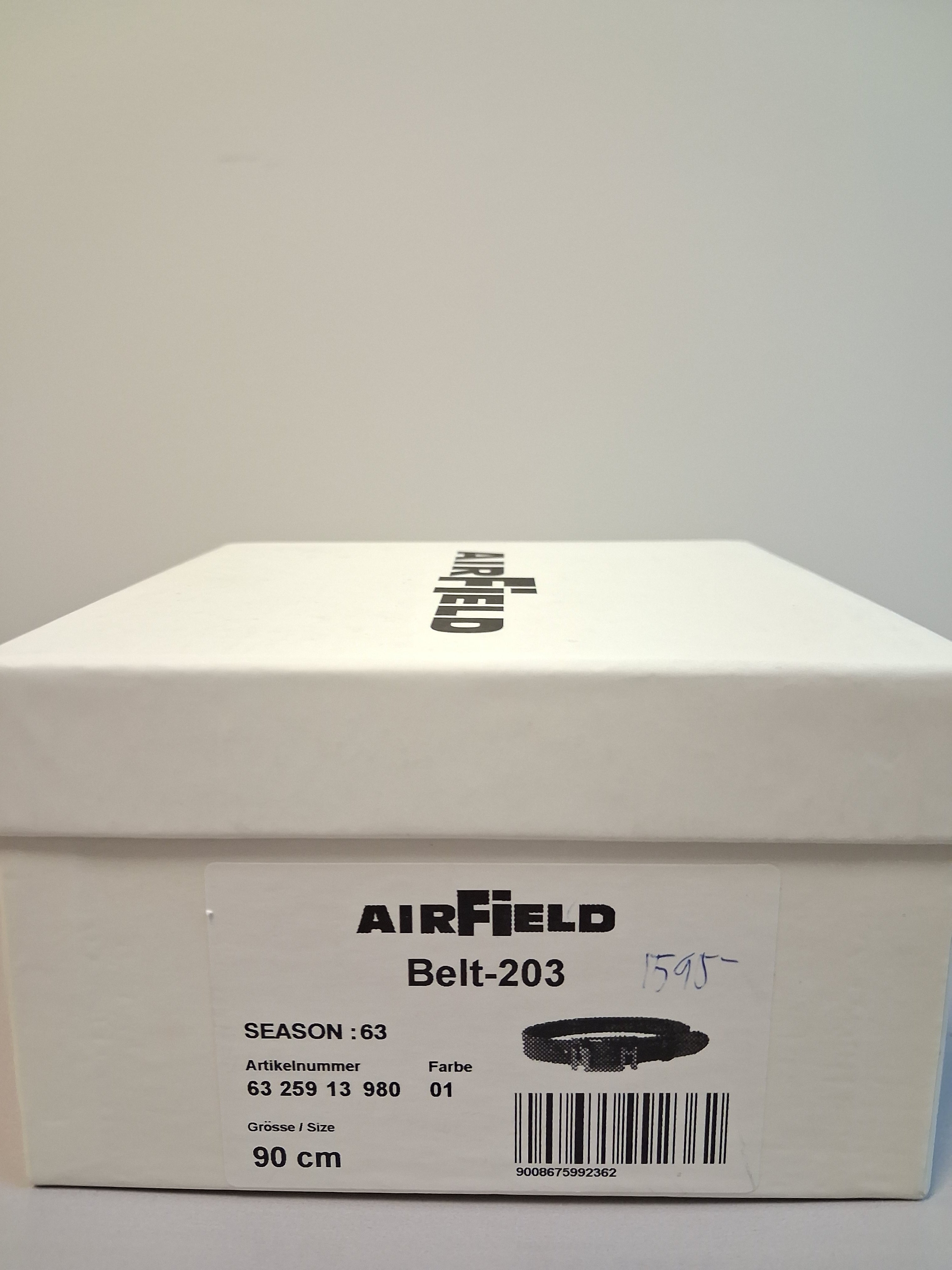 AirField Läder Bälte - Svart