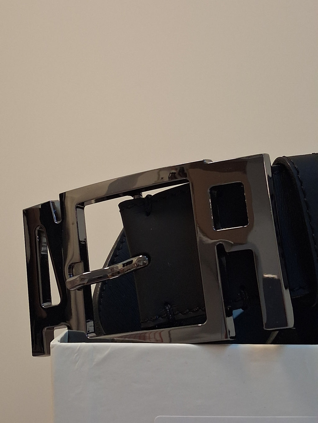 AirField Läder Bälte - Svart