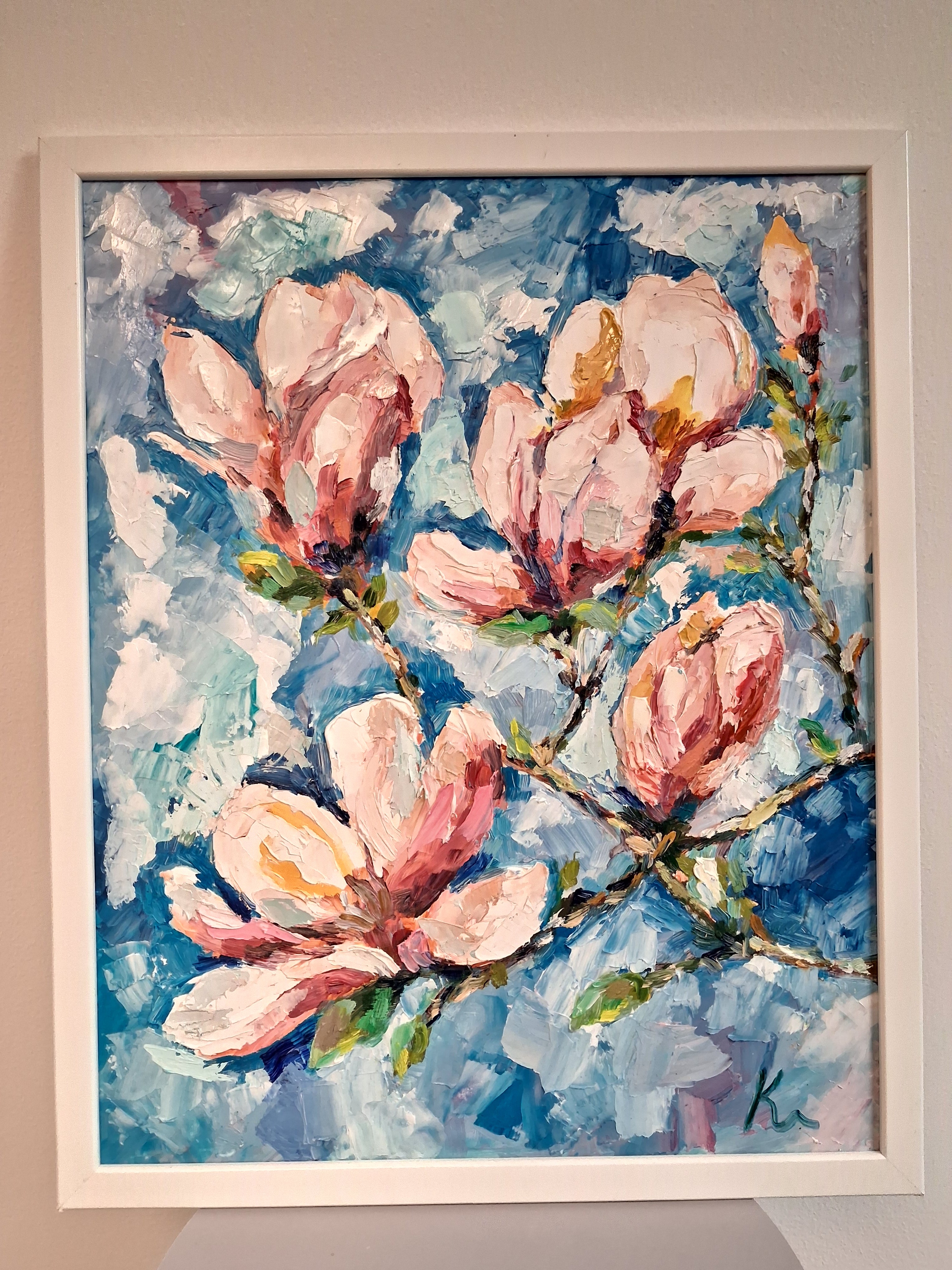 Oljemålning Tavla Magnolia från Karyna Kolesnik