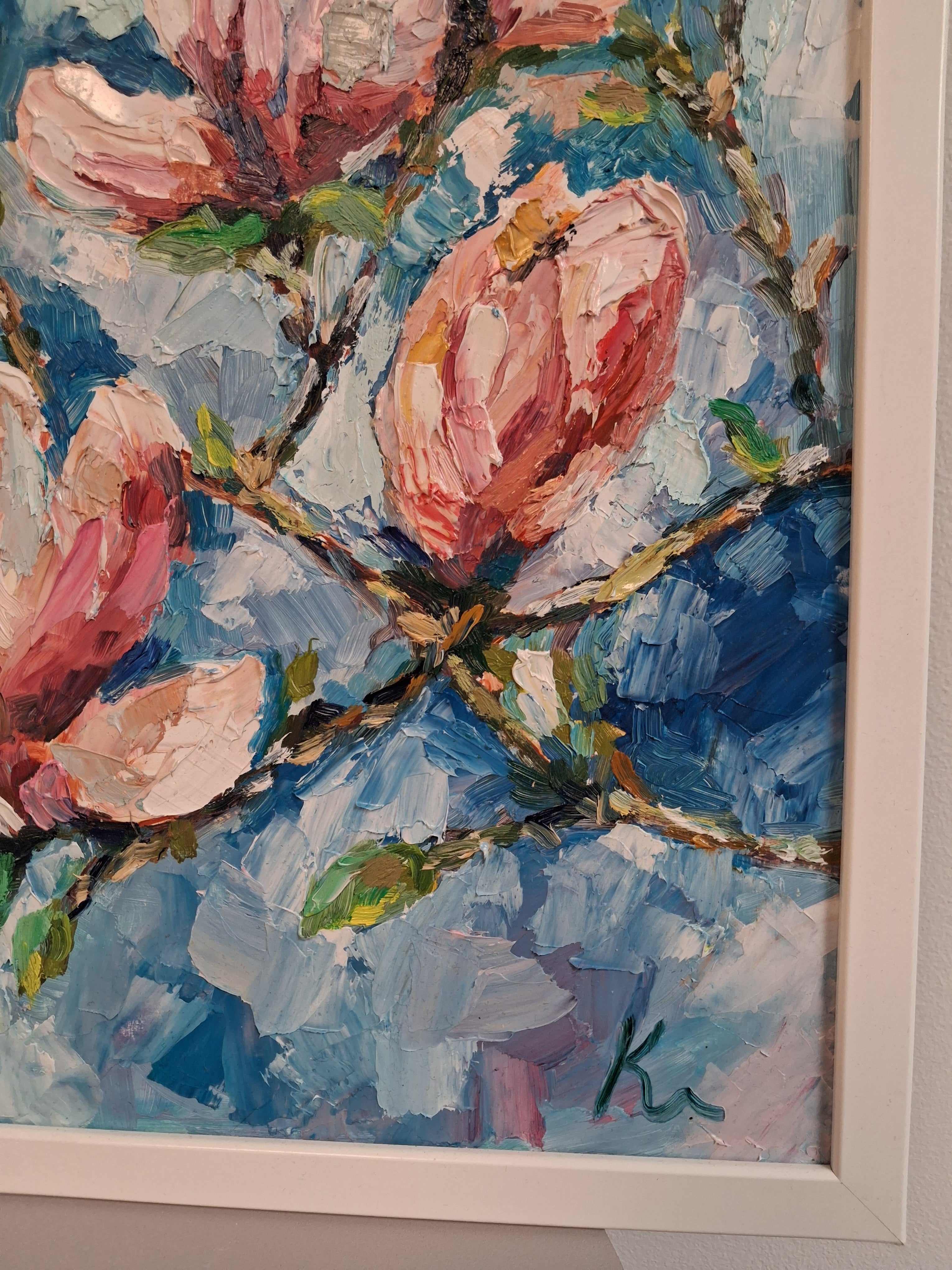 Oljemålning Tavla Magnolia från Karyna Kolesnik