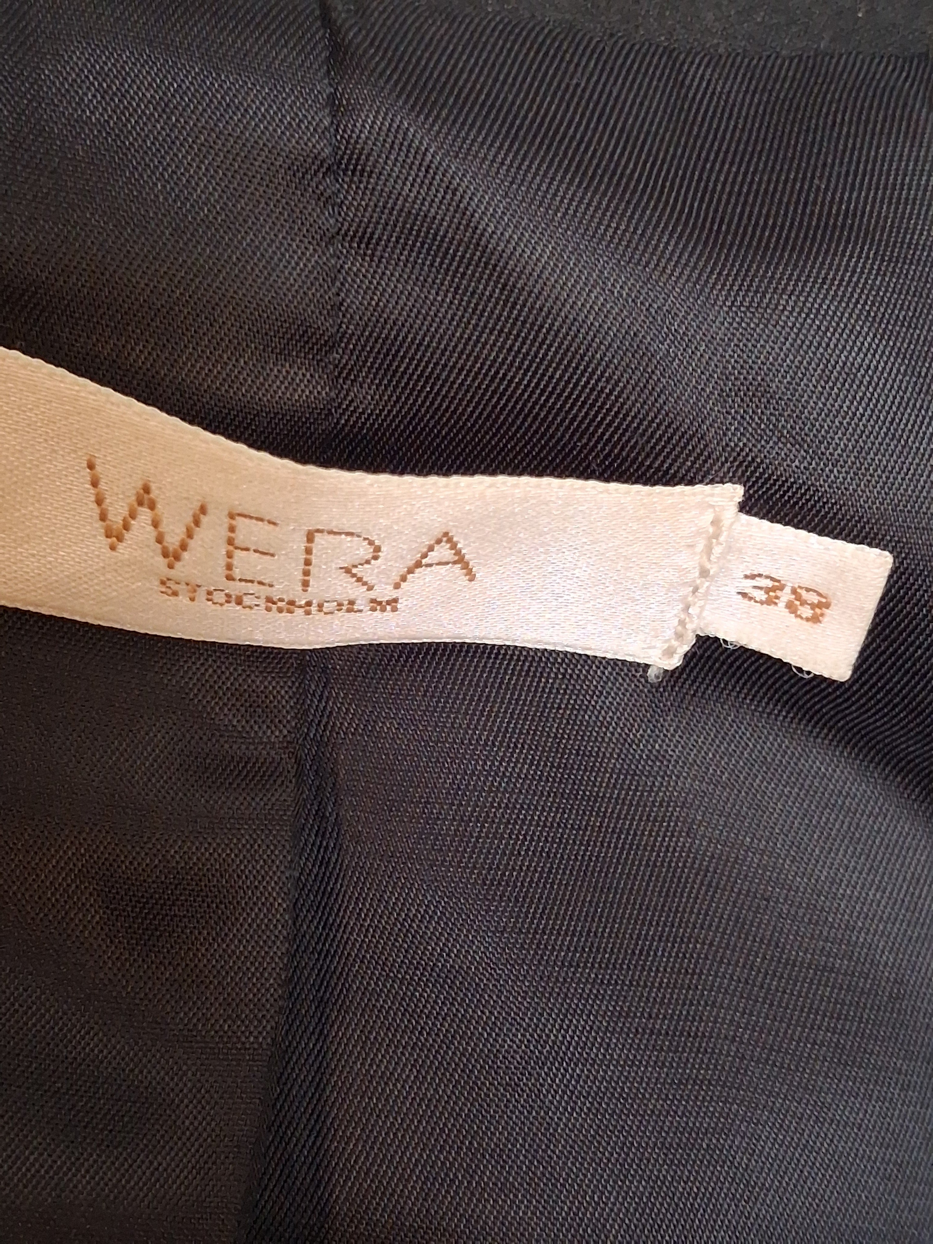 Dam Svart Kavaj Wera - stl 38